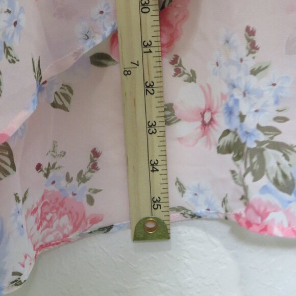 Forever 21* Women's Floral Chiffon High/Low High Rise‎ Waist Maxi Skirt~ Medium - Picture 8 of 10